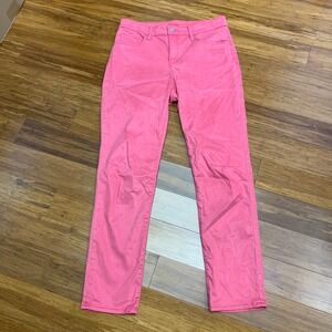 Chicos So Slimming Girlfriend Slim Leg‎ Ankle Coral Pink Jeans Womens Size 6